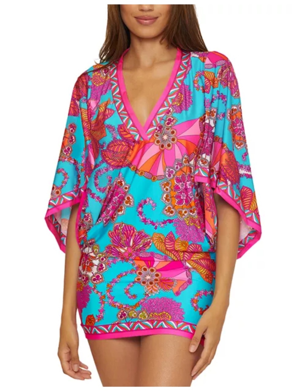 NWT TRINA TURK Meilani Tunic Swim Cover-Up